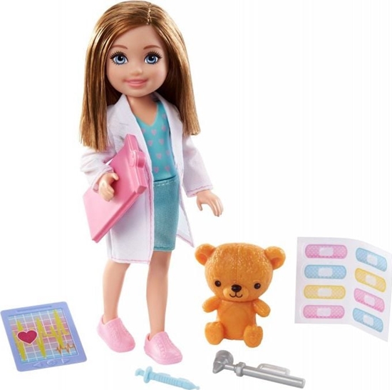 Изображение Lalka Barbie Barbie Chelsea Can Be - Doktor (GTN88)