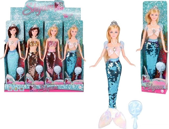 Picture of Lalka syrenka cekinowy ogon MIX