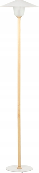 Picture of Lampa podogowa Beliani Lampa podogowa drewniana biaa MOPPY