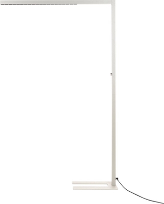 Picture of Lampa podogowa Beliani Lampa podogowa LED metalowa srebrna MENSA