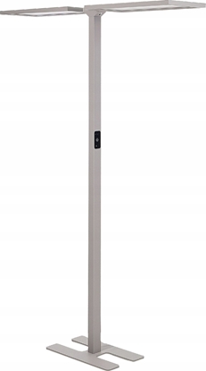 Picture of Lampa podogowa Beliani Lampa podogowa LED metalowa srebrna SCULPTOR