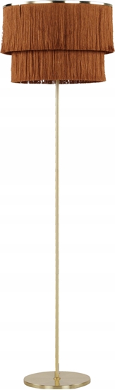 Picture of Lampa podogowa Beliani Lampa podogowa metalowa brzowa PERISTERI