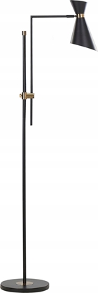 Изображение Lampa podogowa Beliani Lampa podogowa metalowa czarna MELAWI
