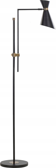 Изображение Lampa podogowa Beliani Lampa podogowa metalowa czarna MELAWI