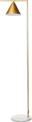 Picture of Lampa podogowa Beliani Lampa podogowa metalowa zota MOCAL