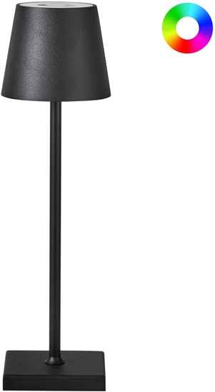 Picture of Lampa stoowa Beliani Bezprzewodowa lampa stoowa LED VALIRA Metal Czarny