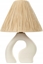 Attēls no Lampa stoowa Beliani Lampa stoowa ceramiczna biaa BARBAS