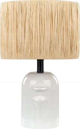 Picture of Lampa stoowa Beliani Lampa stoowa ceramiczna biaa JUBONES