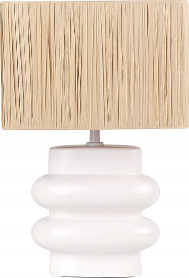Picture of Lampa stoowa Beliani Lampa stoowa ceramiczna biaa JUDY