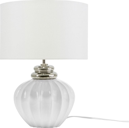 Picture of Lampa stoowa Beliani Lampa stoowa ceramiczna biaa NERIS