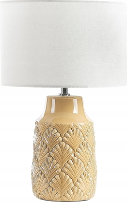 Picture of Lampa stoowa Beliani Lampa stoowa ceramiczna pomaraczowa BALAO