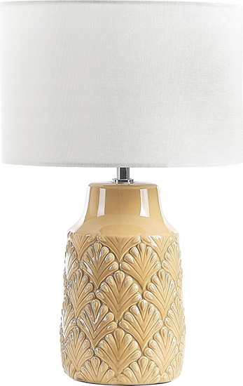 Picture of Lampa stoowa Beliani Lampa stoowa ceramiczna pomaraczowa BALAO