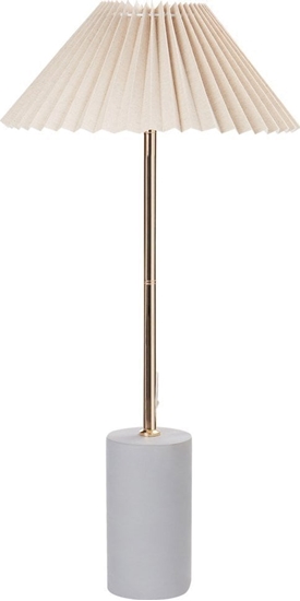 Изображение Lampa stoowa Beliani Lampa stoowa lniana beowa BALUARTE