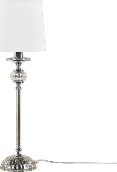 Изображение Lampa stoowa Beliani Lampa stoowa metalowa biaa KUBENA