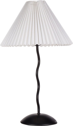 Picture of Lampa stoowa Beliani Lampa stoowa metalowa czarna z biaym JIKAWO