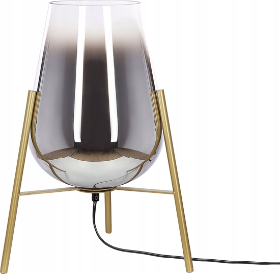 Picture of Lampa stoowa Beliani Lampa stoowa metalowa zota MENA