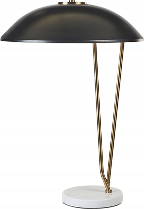 Picture of Lampa stoowa Beliani Lampa stoowa metalowa zota z czarnym DANTO