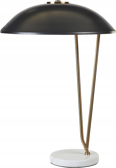 Picture of Lampa stoowa Beliani Lampa stoowa metalowa zota z czarnym DANTO