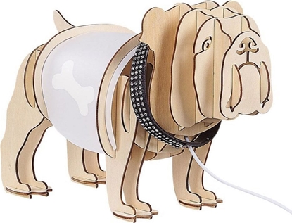 Picture of Lampa stoowa Beliani Lampa stoowa pies jasne drewno DOUCE!