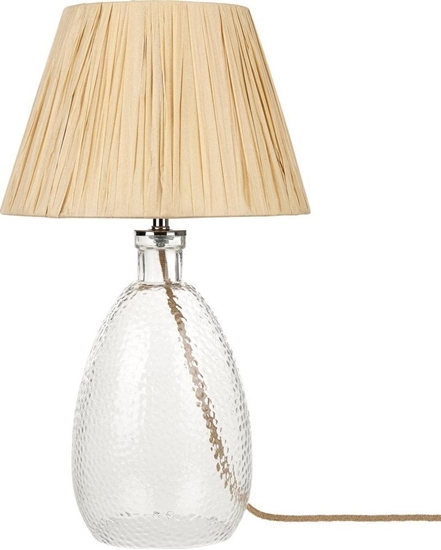 Изображение Lampa stoowa Beliani Lampa stoowa szklana transparentna BLANCO