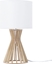 Picture of Lampa stoowa Beliani Lampka nocna drewniana biaa CARRION