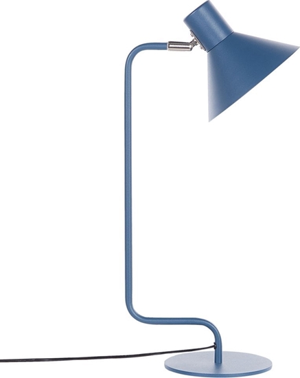 Изображение Lampa stoowa Beliani Lampka nocna metalowa niebieska RIMAVA!
