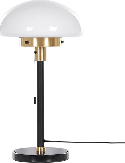 Picture of Lampa stoowa Beliani Lampka stoowa metalowa czarna MINIJA