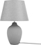 Изображение Lampa stoowa Shumee Lampka nocna ceramiczna szara FERGUS