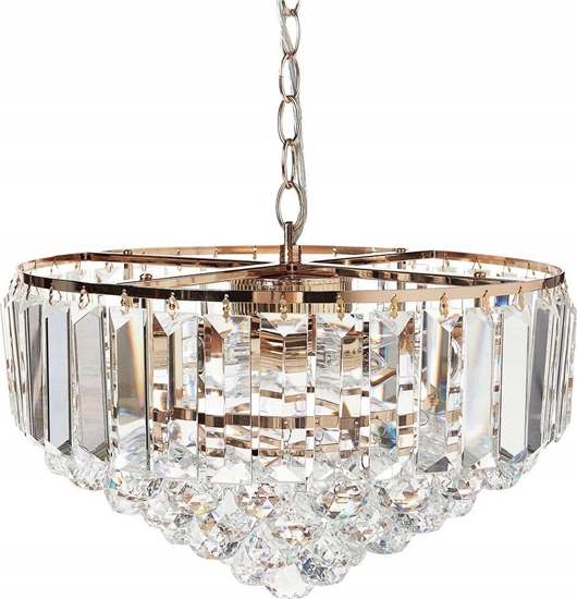 Изображение Lampa wiszca Beliani yrandol krysztaowy  49 cm zoty ACHEIRO