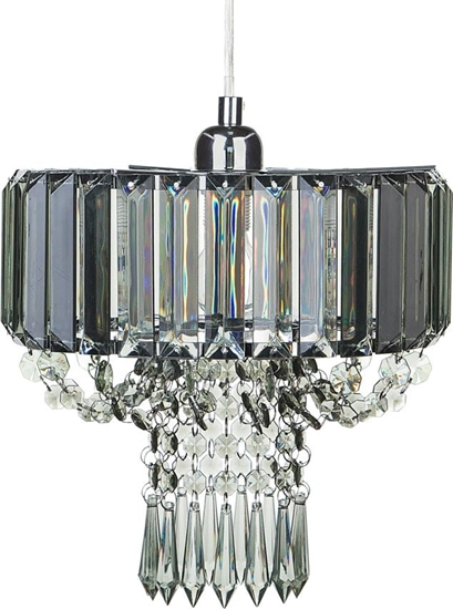 Picture of Lampa wiszca Beliani yrandol krysztaowy szary ADORN