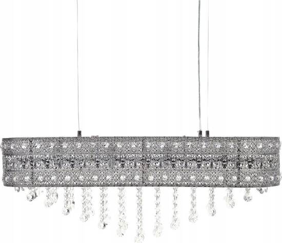 Picture of Lampa wiszca Beliani yrandol metalowy 4-punktowy srebrny BELELLE