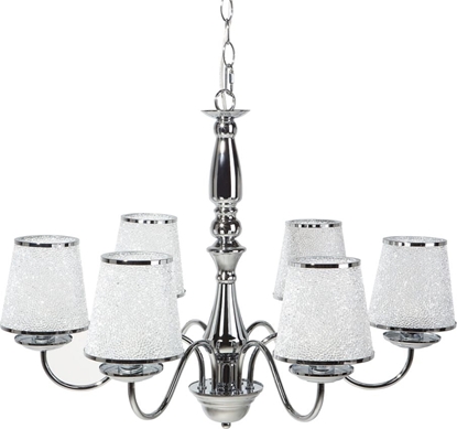 Изображение Lampa wiszca Beliani yrandol metalowy srebrny BRADANO