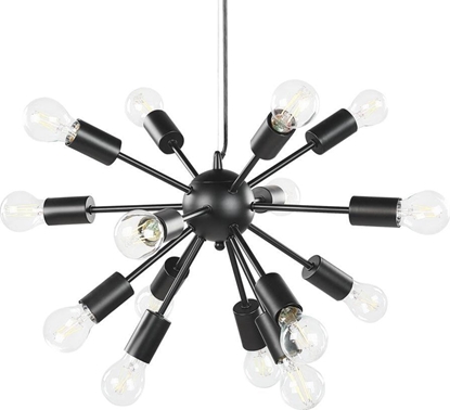 Picture of Lampa wiszca Beliani Lampa wiszca 15-punktowa metalowa czarna BALAGAS!