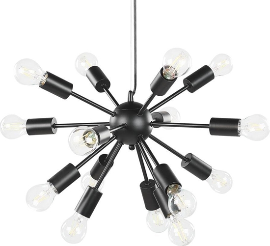 Picture of Lampa wiszca Beliani Lampa wiszca 15-punktowa metalowa czarna BALAGAS!