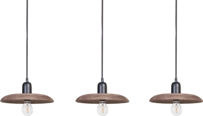 Picture of Lampa wiszca Beliani Lampa wiszca 3-punktowa drewno mango ciemne MANAIR