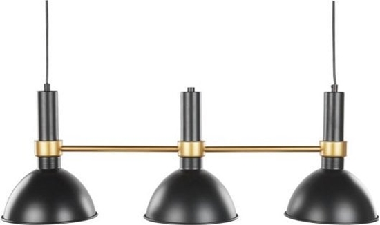 Picture of Lampa wiszca Beliani Lampa wiszca 3-punktowa metalowa czarno-zota BELES!