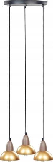 Изображение Lampa wiszca Beliani Lampa wiszca 3-punktowa metalowa mosina CASTALY