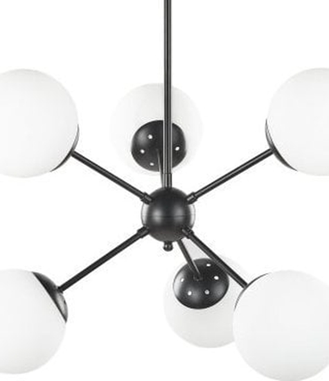 Picture of Lampa wiszca Beliani Lampa wiszca 6-punktowa metalowa czarna ADAWRO!