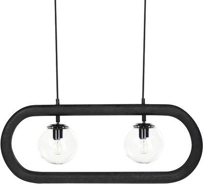 Picture of Lampa wiszca Beliani Lampa wiszca AYENSU Drewno Czarny