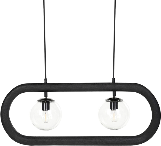 Picture of Lampa wiszca Beliani Lampa wiszca AYENSU Drewno Czarny