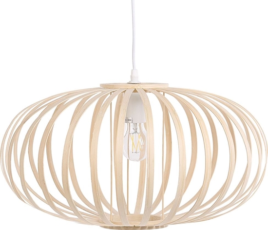 Picture of Lampa wiszca Beliani Lampa wiszca bambusowa jasne drewno HAVEL