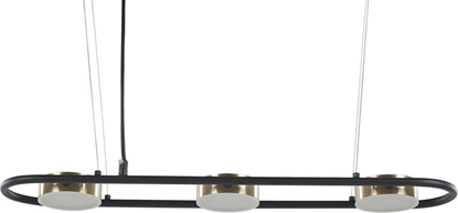 Picture of Lampa wiszca Beliani Lampa wiszca LED 3-punktowa metalowa czarno-mosina MALI