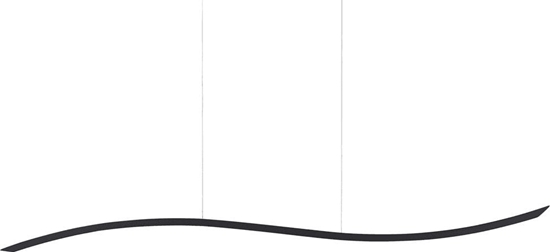 Picture of Lampa wiszca Beliani Lampa wiszca LED metalowa czarna CALAO