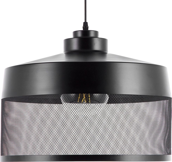 Picture of Lampa wiszca Beliani Lampa wiszca metalowa czarna CARDENER