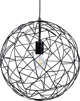 Picture of Lampa wiszca Beliani Lampa wiszca metalowa czarna LEMME