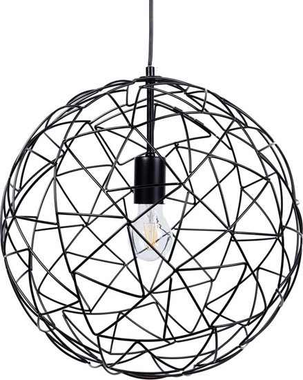 Picture of Lampa wiszca Beliani Lampa wiszca metalowa czarna LEMME