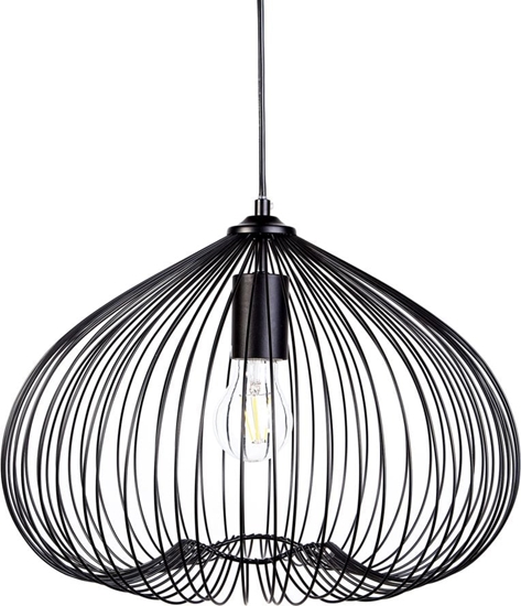 Picture of Lampa wiszca Beliani Lampa wiszca metalowa czarna TORDINO