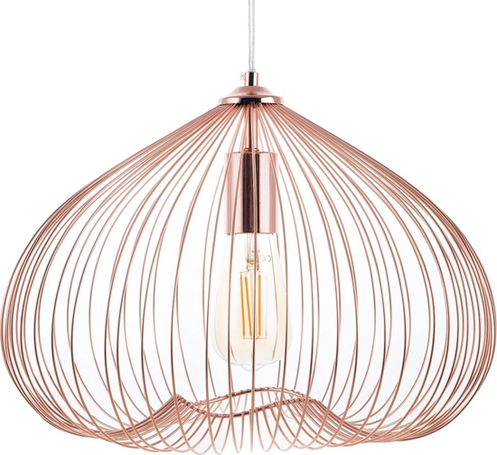Picture of Lampa wiszca Beliani Lampa wiszca metalowa miedziana TORDINO