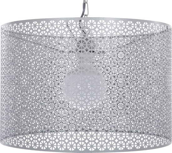 Picture of Lampa wiszca Beliani Lampa wiszca metalowa szara MEZEN