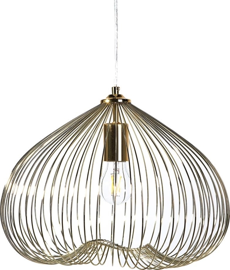 Picture of Lampa wiszca Beliani Lampa wiszca metalowa zota TORDINO